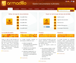 armadillo.fr: Armadillo - Gestion documentaire multimédia
Société Armadillo - Spécialisé en Digital Asset Management - Gestion Documentaire Multimedia