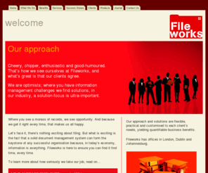 fileworks.co.uk: Welcome to Fileworks - filing moves and reductions - home
Fileworks organises the management and storage of electronic, paper and hard copy documents.