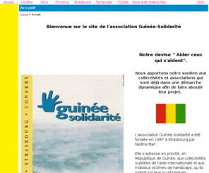 guinee-solidarite.org: Guine Solidarit - Accueil
Site internet de l'Association Guine Solidarit - Association d'aide au dveloppement en Guine