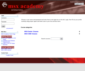 msxacademy.com: MSXI eLearning
