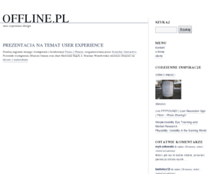 offline.pl: offline.pl - user experience design
user experience design