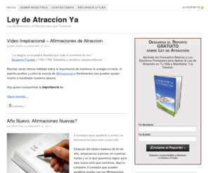 leydeatraccionya.com: Ley de Atraccion Ya — Ley de Atraccion y el Secreto para que Funcione
Ley de Atraccion y el Secreto para que Funcione