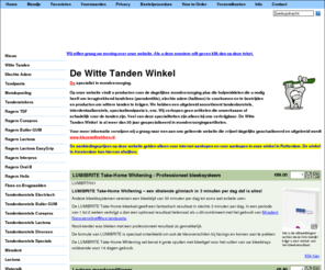 wittetandenwinkel.net: De Witte Tanden Winkel
De Witte Tandenwinkel alles voor mondverzorging