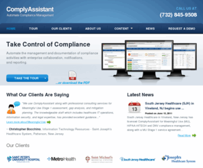 complyassistant.com: Compliance Software | HIPAA Compliance | Compliance Tool | Compliance Management Software
A web-based compliance software tool used to manage HIPAA compliance and more. Featuring a beautiful user interface and powerful functionality, ComplyAssistant is quickly becoming the best in compliance software.