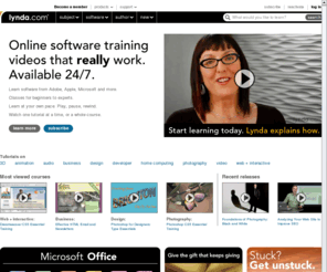 lyndaenterprise.com: Software training online-tutorials for Adobe, Microsoft, Apple & more
Software training & tutorial video library. Our online courses help you learn critical skills. Free access & previews on hundreds of tutorials.