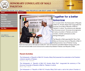 maliconsulate.com: Honorary Consulate of Mali - PAKISTAN
