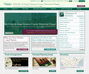 mcgilleyhogememorialchapel.com: Home - McGilley & Hoge Johnson County Memorial Chapel
The Dignity Memorial™ network of more than 1,600 funeral, cremation and cemetery service providers is North America’s most trusted resource for funeral, cremation and memorialization services.