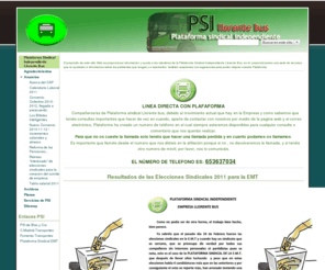 psillorentebus.es: PSI llorente bus
Web creada para poder informar y ayudar a nuestros afiliados