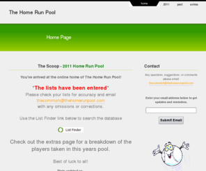 thehomerunpool.com: The Home Run Pool - Home
