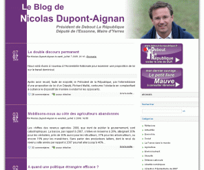 nda2007.fr: Le Blog de Nicolas Dupont-Aignan - Blog NDA
