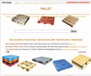 pallet.es: Pallet.es
Página para buscar y encontrar todo lo que quieras sobre pallets y embalajes para estibado.