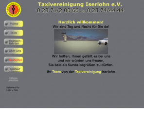 taxivereinigung-iserlohn.com: tvi
Wir sind der größte Taxizusammenschluß
in Iserlohn. Wir überzeugen durch Kommpetenz und Leistungsfähigkeit im 
Personenbeförderungswesen in Iserlohn, Letmathe, und Hemer.