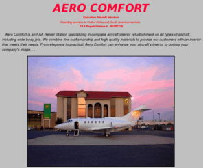 aerocomfort.net: Aero Comfort Aircraft Interiors
Welcome to Aero Comfort, Executive aircraft interiors.