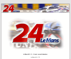 24h-le-mans.dk: 24h-le-mans.dk
24h Le Mans. le-mans.dk, Dansk Le Mans hjemmeside med billeder, lyd og video fra 24 timers Le Mans racerlbet. Guide, FAQ, info, vejrudsigt og TV oversigt. Danish unofficial Le Mans website. Huge selection of pictures and sound clips from Le Mans. Also FAQ, guides and info.