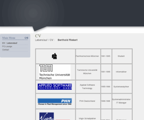 berthold-riekert.de: CV
Joomla - the dynamic portal engine and content management system