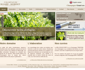 champagne-bliard-moriset.com: Producteur de champagne Le Mesnil sur Oger  Champagne Bliard Moriset (51) Marne
La maison de champagne Bliard Moriset au Mesnil sur Oger est un producteur de champagne proposant un vin de qualité disponible en différentes cuvées, bouteille et magnum de champagne.