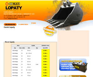 czechmat-lopaty.cz: Lopaty ceník
Nové lopaty Czechmat