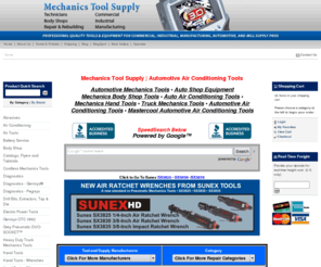 mechanicstoolsupply.com: Mechanics Tool Supply, Automotive Tools
Mechanics Tool Supply-Mechanics tools from OTC, Grey Pneumatic, GPsocket, SK Hand Tool, Robinair, Ingersoll Rand, IR, Mastercool, Innova, Bone, Gearwrench, Chicago Pneumatic, CP, Actron, Astro, Astro Pneumatic, Fluke, U-View, Sequoia, 3M, CPS, EZ Red, FJC, KD, ESI, TIF, Microflex, Makita and more...