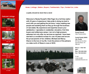 realestateinthesault.com: Loyalty should be more then a word
Sault Ste Marie Real Estate site about Sault Ste Marie homes, real estate, homes for sale, homes, real estate agents, business for sale, 