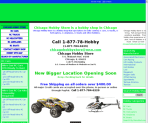 chicagohobbystore.com: Chicago Hobby Store is a Hobby Shop in Chicago - Chicago Hobby Store chicago hobby shop
Chicago Hobby store is a hobby shop in Chicago, IL Illinois.  Chicago Hobby Store is a hobby shop that specializes in rc radio control, rc cars, rc helicopters, rc airplanes, rc trucks adn rc boats