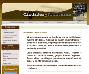 ciudadesyfronteras.com: Ciudades y Fronteras - Inicio
Ciudades y Fronteras