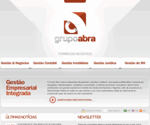 grupoabra.com: Grupo ABRA - Gestão Empresarial Integrada
Grupo Abra. Gestão Empresarial Integrada.