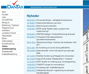 dantax.com: DANTAX Flensburg
Revisionsfirmaet DANTAX i Flensborg er specialiseret på skatterådgivning for skandinaviske virksomheder og privatpersoner i Tyskland.