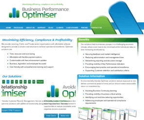 surveyresponseoptimiser.com: Business Performance Optimiser
Business Performance Optimiser Ltd. provides innovative software designed to optimise business performance using the latest real-time technology, delivering an outstanding return on investment and commercial peace of mind. We pride ourselves on assisting organisations in achieving operational excellence, reduced overheads and commercial success.