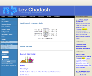 levchadash.net: Home - Lev Chadash
Lev Chadash, la prima sinagoga progressiva in Italia.