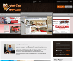 fatihtopal.com: Fatih Topal
Profesyonel web tasarimi, Emlakçılara özel hazır emlak sitesi, Oto Galericilerine özel hazır ilan sitesi paketlerimizle size ve firmanıza özel tasarım.