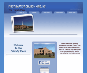 firstbaptistking.org: First Baptist Church, King, NC
First Baptist Church, Church King, NC, Southern Baptist Church in King, NC