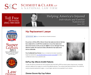 hip-replacement-lawyer.org: Hip Replacement Lawyer
If the manufacturer of your hip replacement device has issued a recall, you may be eligible to recover damages from the defective product. We represent victims with defective hip replacement devices nationwide.