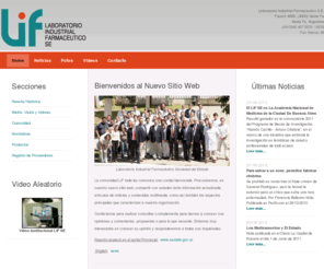 lifse.com: LIF SE - Bienvenidos al Nuevo Sitio Web
Laboratorio Industrial Farmacéutico Sociedad del Estado.