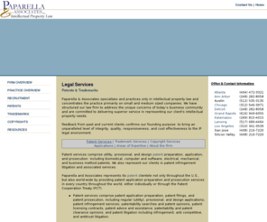 uspatpend.com: Paparella & Associates - Intellectual Property Law
Paparella & Associates is an experienced intellectual property law firm dealing in Patents, Trademarks, and Copyrights. Our attorneys work with clients nationwide to help clients secure and defend their intellectual property.