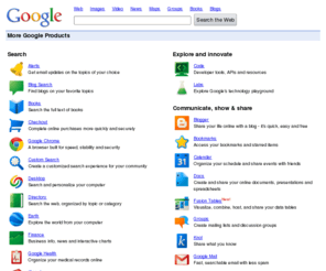 zurbo.com: Even More Google
Complete listing of all the tools in the Google Universe.