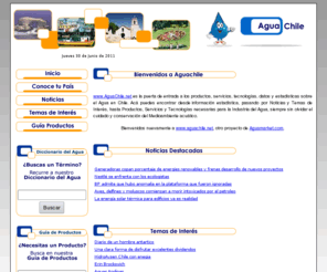 aguaschile.com: Agua e información sobre el MedioAmbiente Acuático, Productos, Servicios y Tecnologías del Agua
