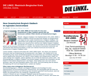 die-linke-rbk.de: DIE LINKE. Rheinisch-Bergischer Kreis
ORIGINAL SOZIAL