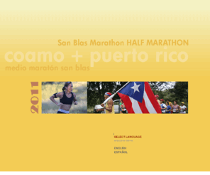 maratonsanblas.com: Medio Maratón San Blas - Página Oficial - 21.0975 kms  l Marathon San Blas - Half Marathon l  Fraternidad Delta Phi Delta - Coamo, Puerto Rico
Pagina oficial del Maraton San Blas - El Medio Maratón San Blas que se celebra anualmente en la Ciudad de Coamo, Puerto Rico, es considerado como uno de los eventos de Fondo más importantes del mundo. La carrera comenzó en el año 1963 como evento de vanguardia, pero no es hasta la década del 1970 cuando en los Estados Unidos y en el mundo comienza la fiebre por los eventos de carretera.