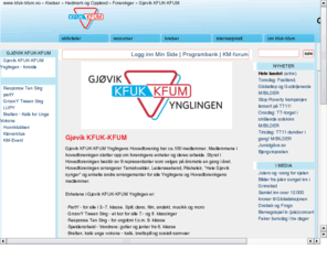 ynglingen.com: Gjøvik KFUK-KFUM Ynglingen
Websider for Gjøvik KFUK-KFUM, Ynglingen.