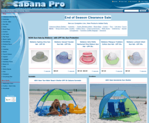 cabanapro.com: Cabana Pro - Everything for the Beach - Delivered to your Vacation Destination, Home or Office
CabanaPro.com has everything you need for the beach, inluding the ABO Gear Instent Pop Up Sun Shelter. Sets up in minutes. No more struggling with cumbersome poles. Beach Chairs, Blankets, Towels, Bags, Umbrellas, Tents and More! At CabanaPro.com