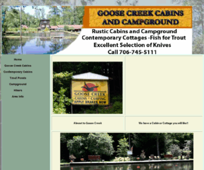 Goosecreekcabins Com Goose Creek Cabins Campground Blairsville