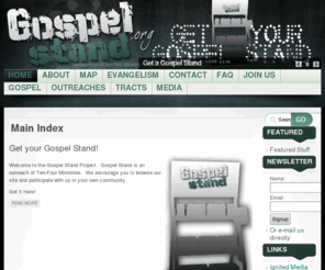 gospelstand.org: Gospel Stand
GospelStand.org - The Gospel at your fingertips!