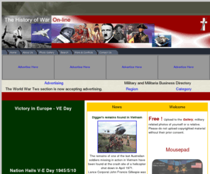 historyofwaronline.com: History of War Online - World War two, World War One, Civil War
Military history. World War 2, world war ii, world war two, world war one, world war 1, vietnam war, Civil war, revolutionary war, Zulu War