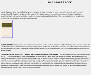 lungcancerbookandnewsletter.com: Lung Cancer and mesothelioma book
Lung cancer book, mesothelioma book 