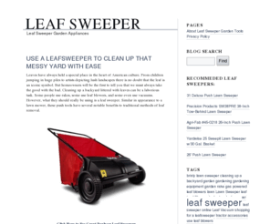 leafsweeper.org: Leaf Sweeper
Leaf Sweeper Information and Deals