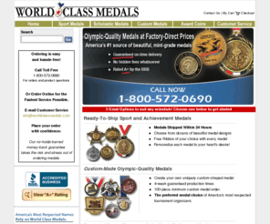 world-class-medals.com: World Class Medals - Custom Medals & Coins
Factory-Direct, High-Quality Medals without the middlemen. Lowest Price Guaranteed.