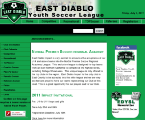 edysl.net: East Diablo Youth Soccer League
EDYSL - East Diablo Youth Soccer League  - 