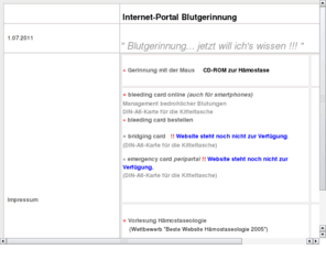 haemostase.net: Blutgerinnung im Netz
