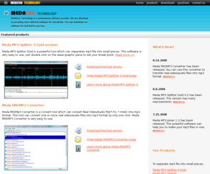 medafan.com: MP3 Splitter, MP3 Joiner, CD Ripper, MP3 Recorder - MedaFan Technology
