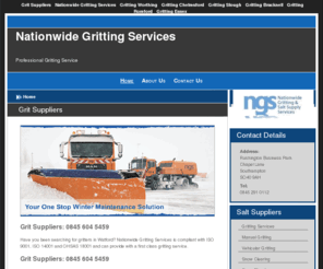 roadsaltsuppliers.com: Grit Suppliers Call today: 0845 604 5459 : Nationwide Gritting Services
Grit suppliers can be found when you come to our company, Nationwide Gritting Services.